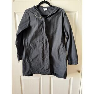 Pure Jill J.Jill Black Windbreaker Jacket Womens XS Minimalist Capsule Spring